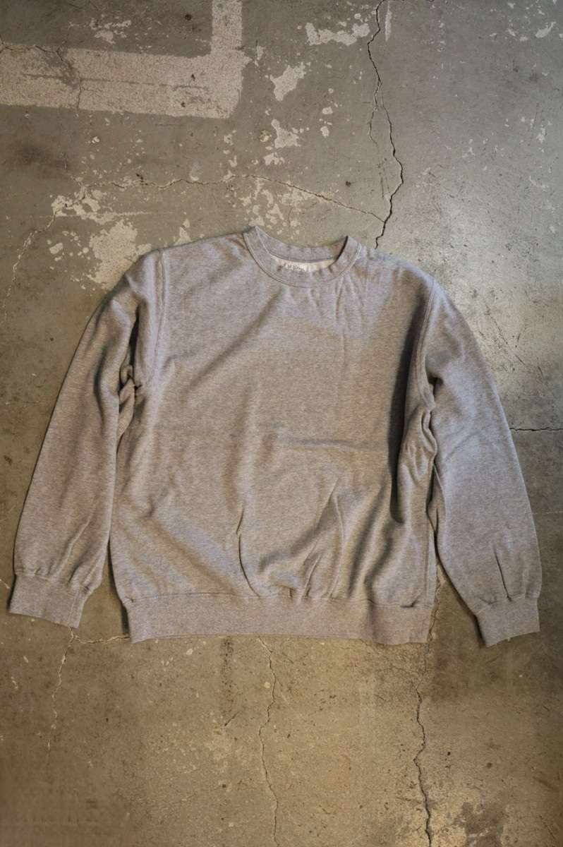 01-0044 Light Weight French Terry Crewneck Sweat Shirt (64  HEATHER GRAY)
