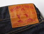 0105SP 15.7oz Deep Colored Indigo Going to Battle Label narrow tapered (One Wash)