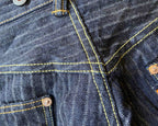 GZ-16LST-03 16oz Drop Needle Herringbone Loose Straight Jeans