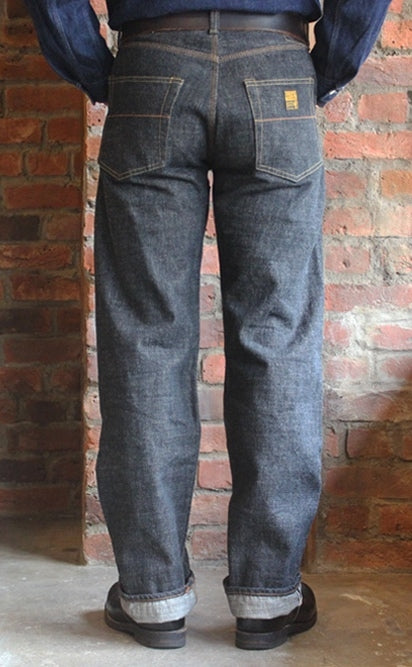 TRP1606BK 14.5OZ "W Knee Standard Black Dirt Denim" (ONE WASH)