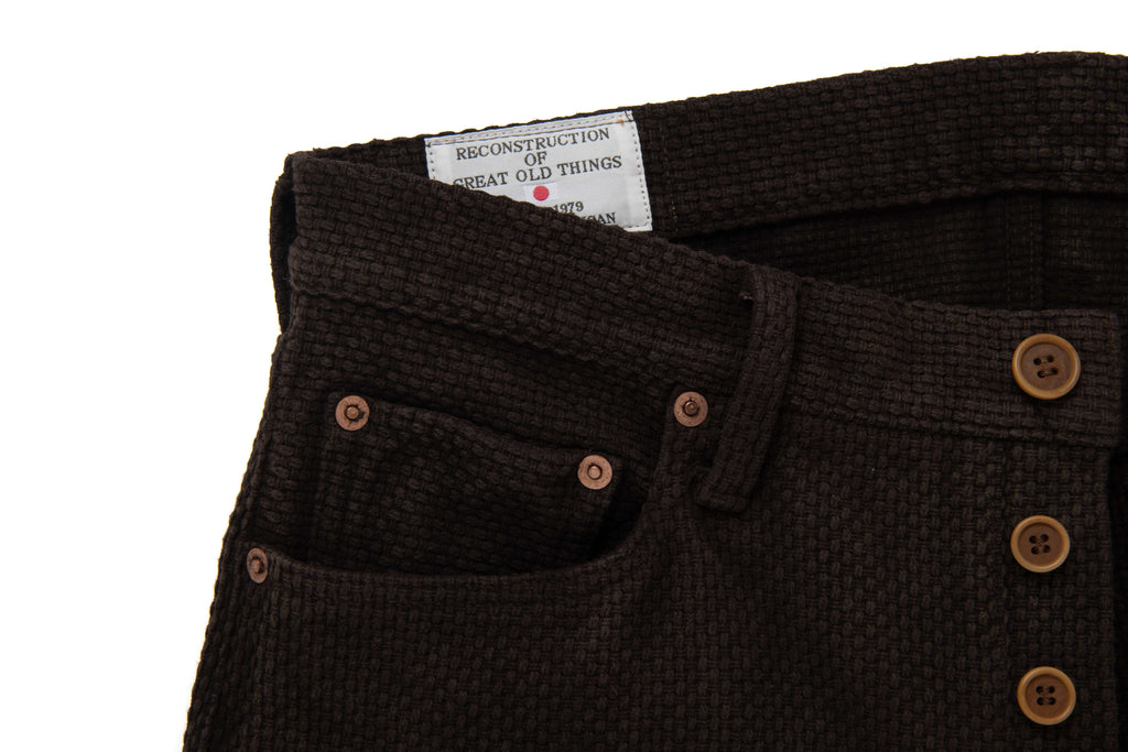 【Pre-Order】1914 17oz Amami Mud Dyed Sashiko Jeans