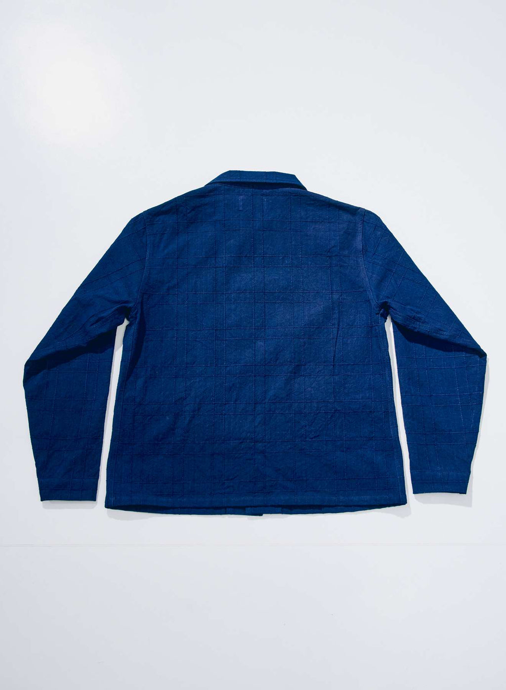 SJSJK26-ARS Indigo Sashiko Lattice Dobby Jacket