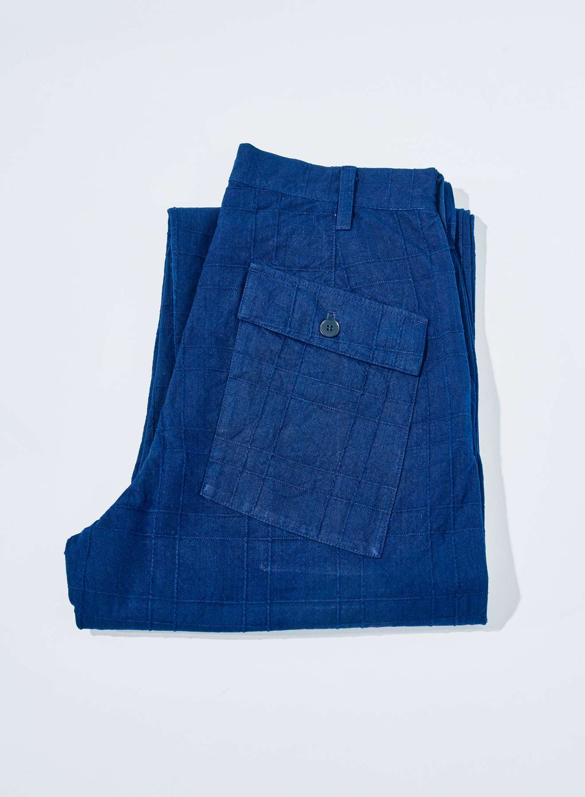 SJAP26-ARS Indigo Sashiko Lattice Trousers