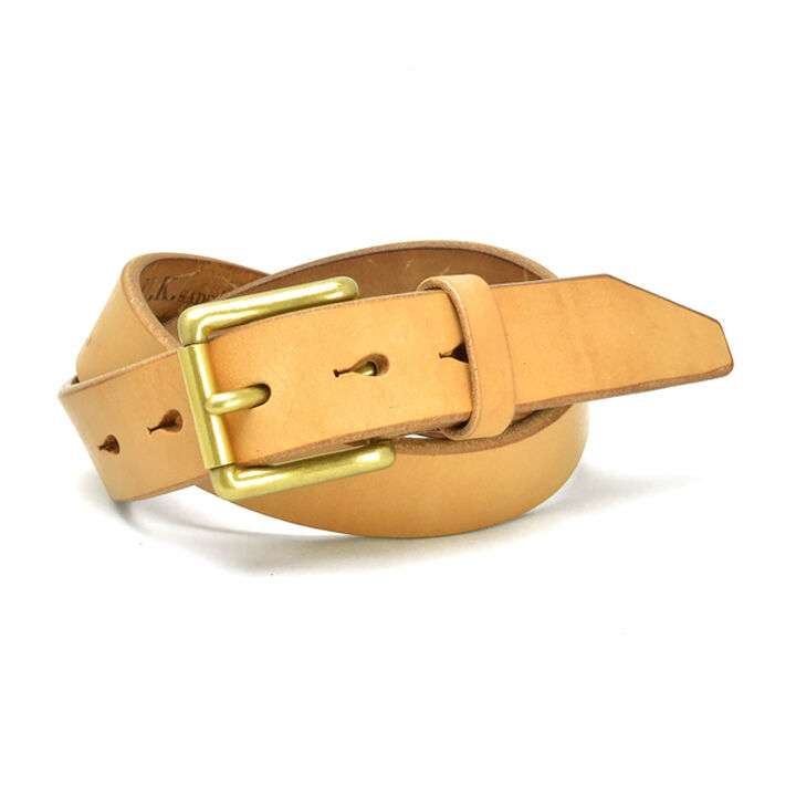 EGB40137AB Belt Men's Leather UK saddle leather 40mm width harness belt