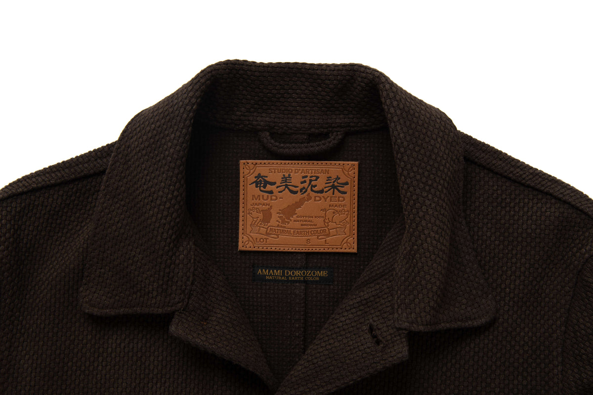 【Pre-Order】4632 17oz Amami Mud Dyed Sashiko Jacket