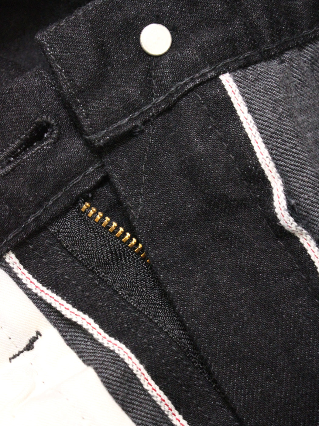 8074-1406 13.5oz 5 Pocket Selvedge Black Jeans Slim Fit