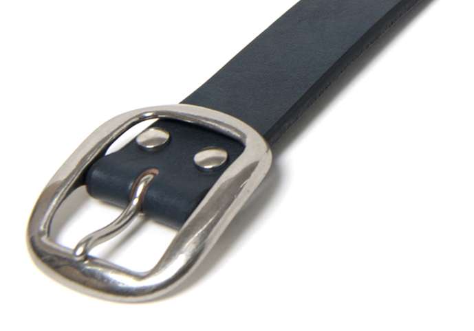 B-81 INDIGO BEND LEATHER BELT