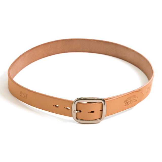 B-82 BENDS LEATHER engraved belt (natural)