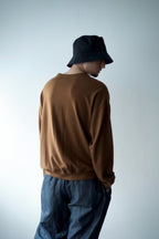 【CAPERTICA】Super140s Washable Wool / MN-Sweat（CAMEL）