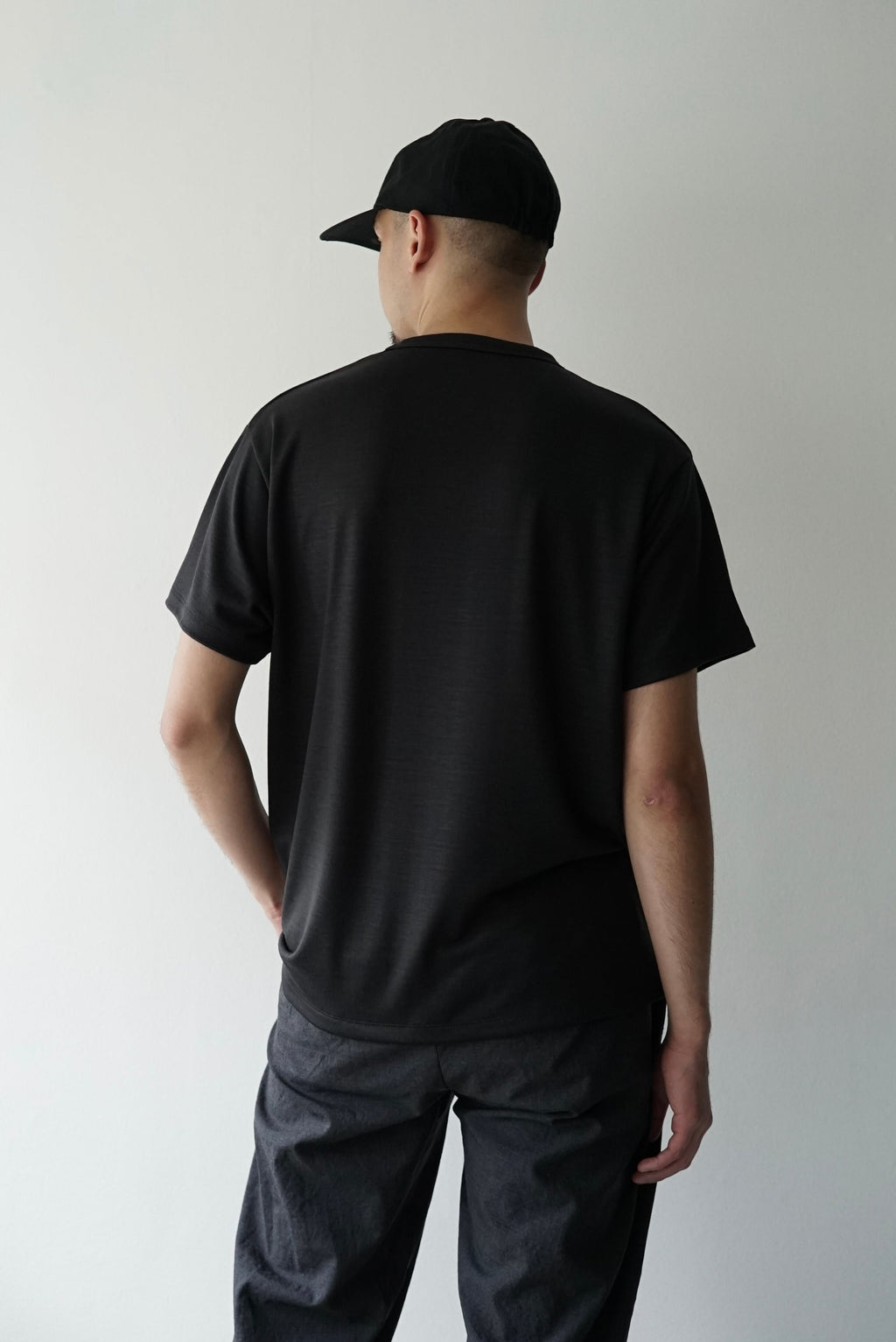 【CAPERTICA】CAP707CS02 Super140s Washable Wool DC_Jersey / RF Wool Tee