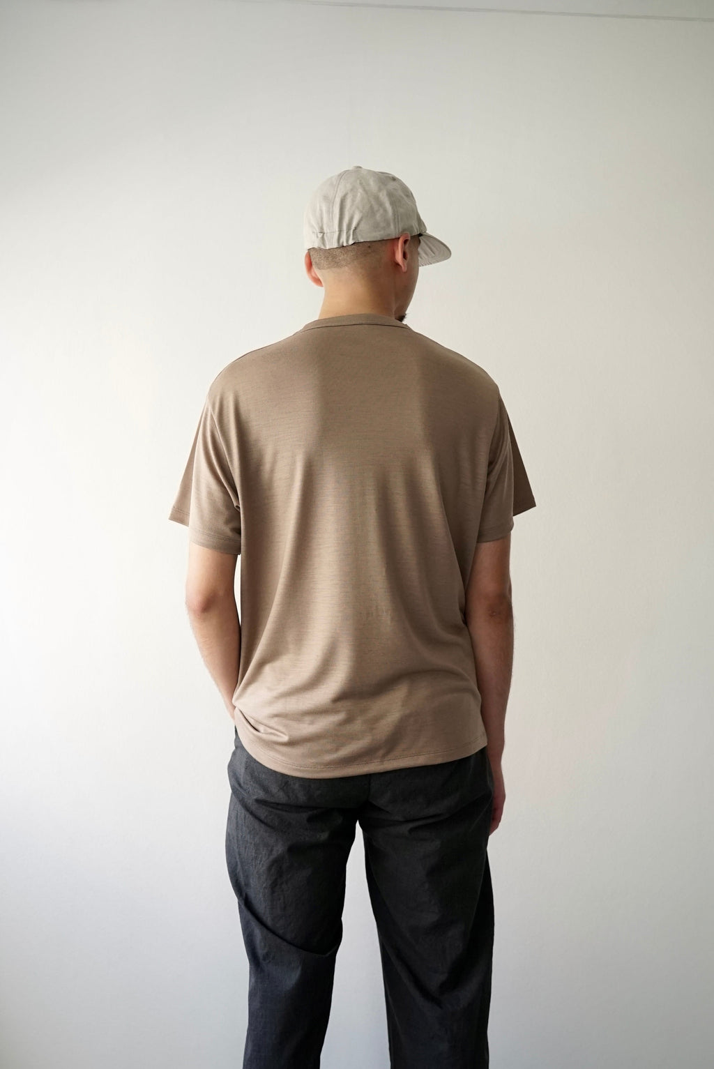 【CAPERTICA】CAP707CS02 Super140s Washable Wool DC_Jersey / RF Wool Tee