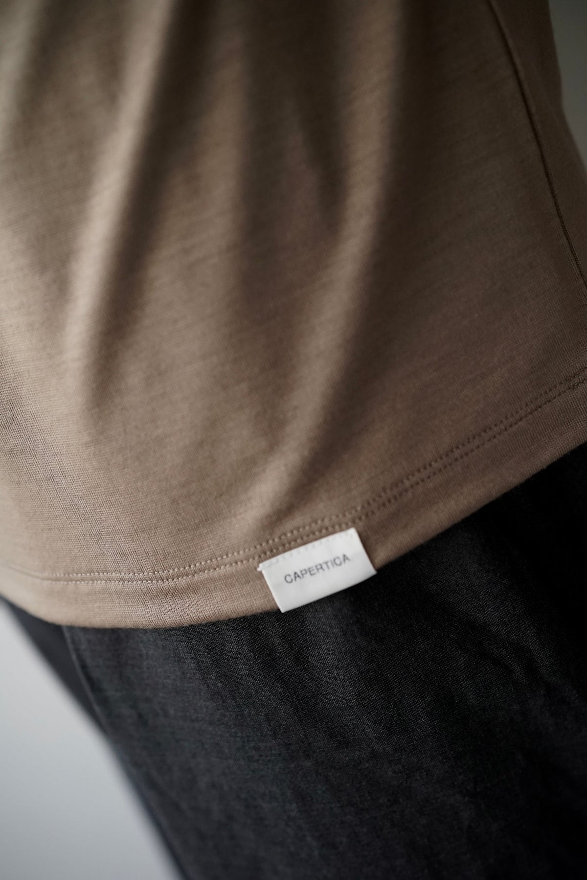 【CAPERTICA】CAP707CS02 Super140s Washable Wool DC_Jersey / RF Wool Tee