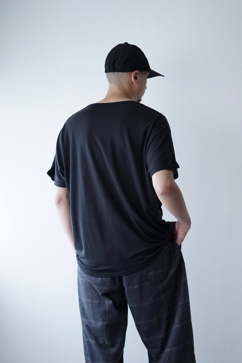 704CS40 Super 120s Washable Wool DS Wool Tee