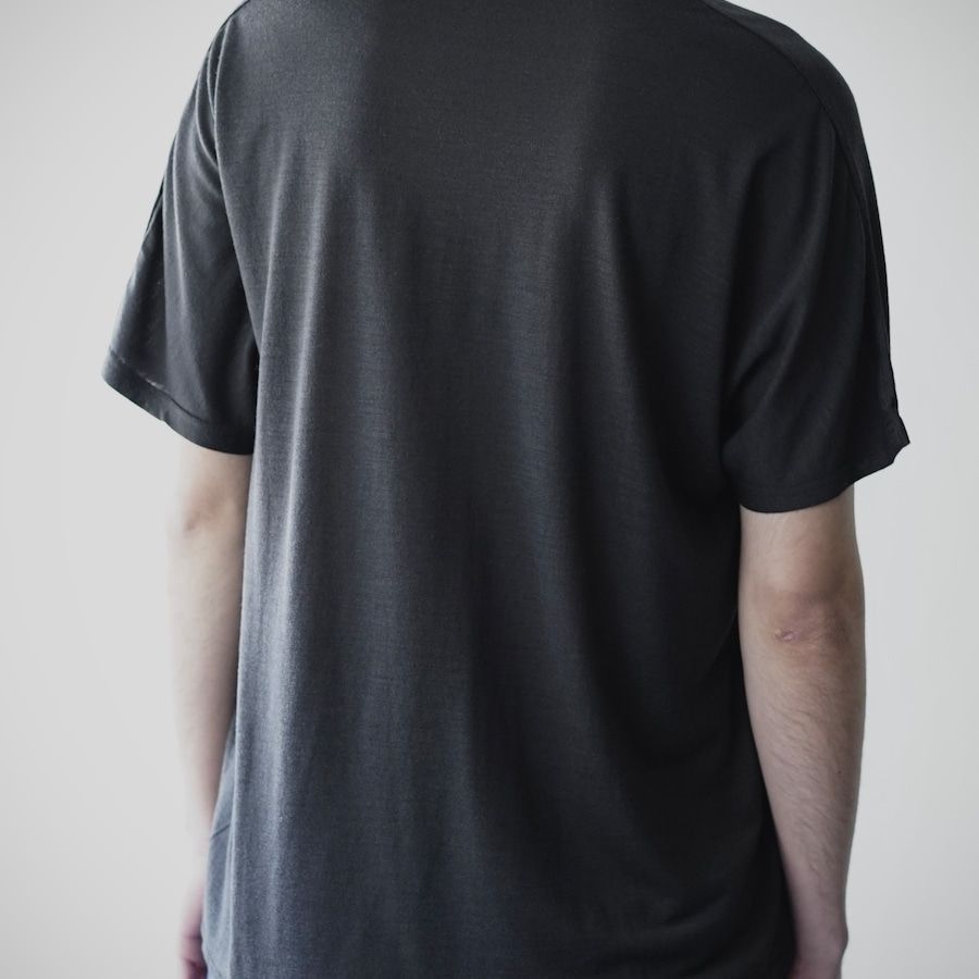 704CS40 Super 120s Washable Wool DS Wool Tee