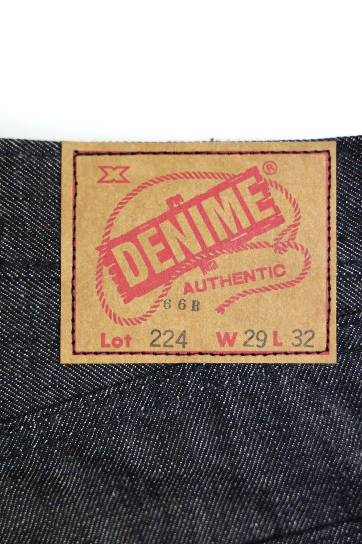 Lot 224-66B 66MODEL BLACK DENIM