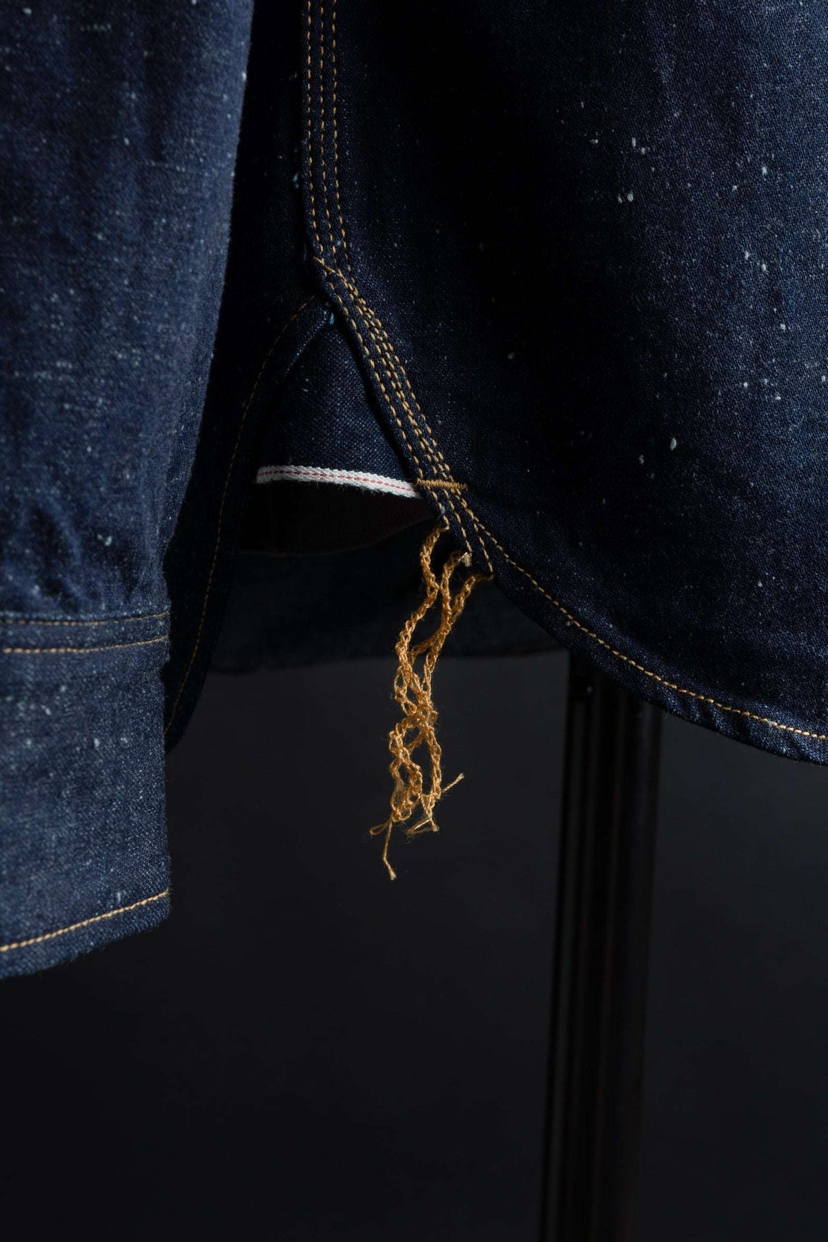 MS005E (001) 10oz SELVADGE DENIM WORK SHIRTS