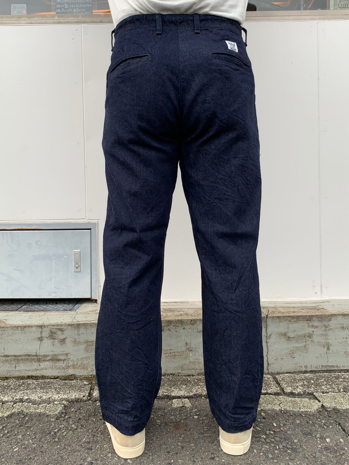F0508 12oz THREE EIGHT "888" DENIM TRACK EASY PANTS TAPERED