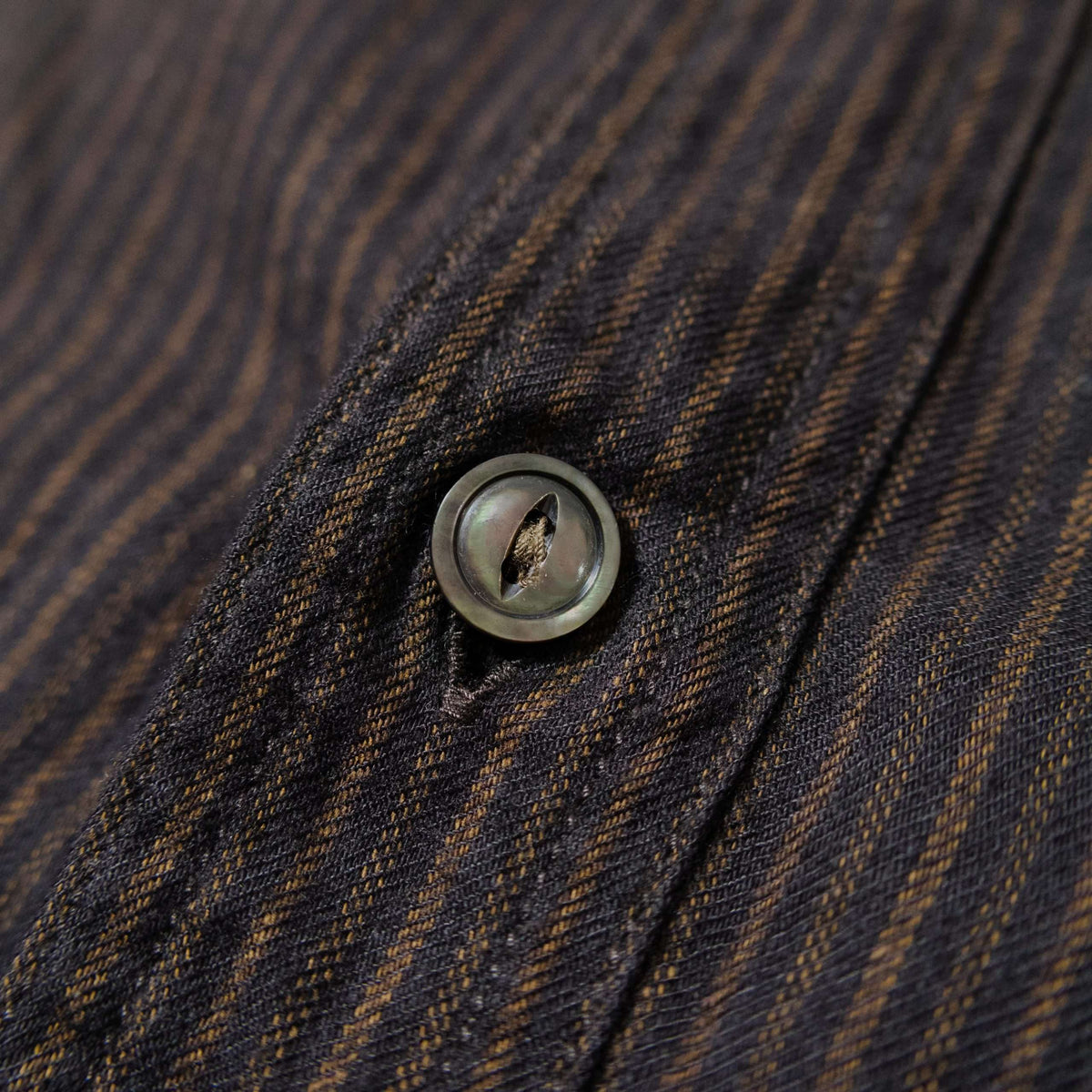 F3511 VINTAGE STRIPE BAND COLLAR SHIRT