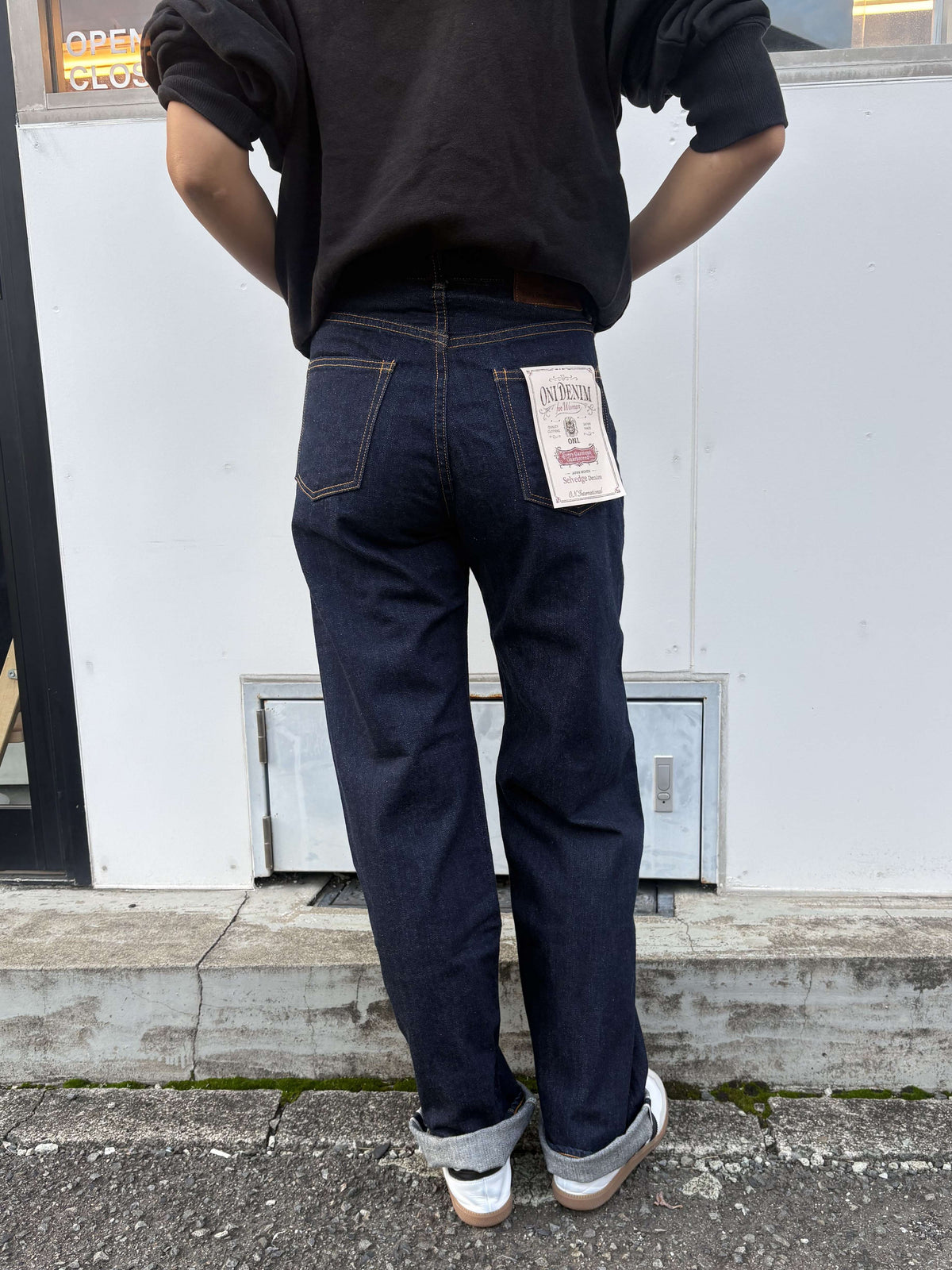 ONI-L720-12Z 12oz Selvedge Denim Wide Straight Zip-fly【WOMEN'S】