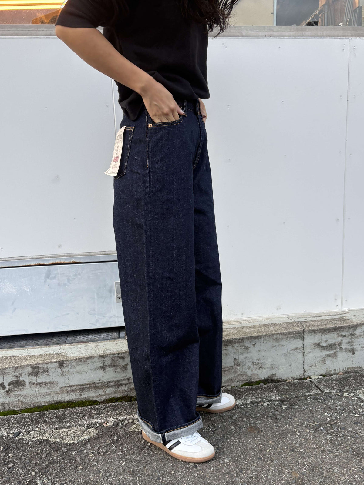 ONI-L722-12Z 12oz Selvedge Denim Super Wide Straight Zip-fly【WOMEN'S】
