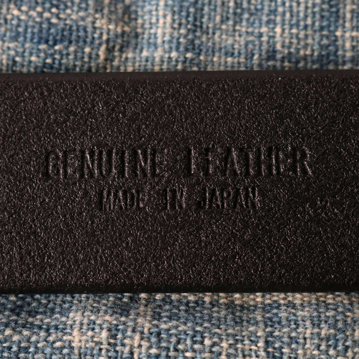 LE-4168BK "STANDARD" Big Buckle 40mm Leather Belt 【Black Color Buckle】