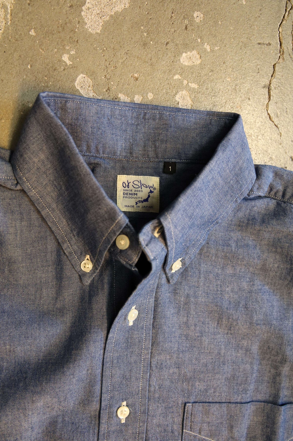 01-8112 Standard Button Down Shirt Chambray