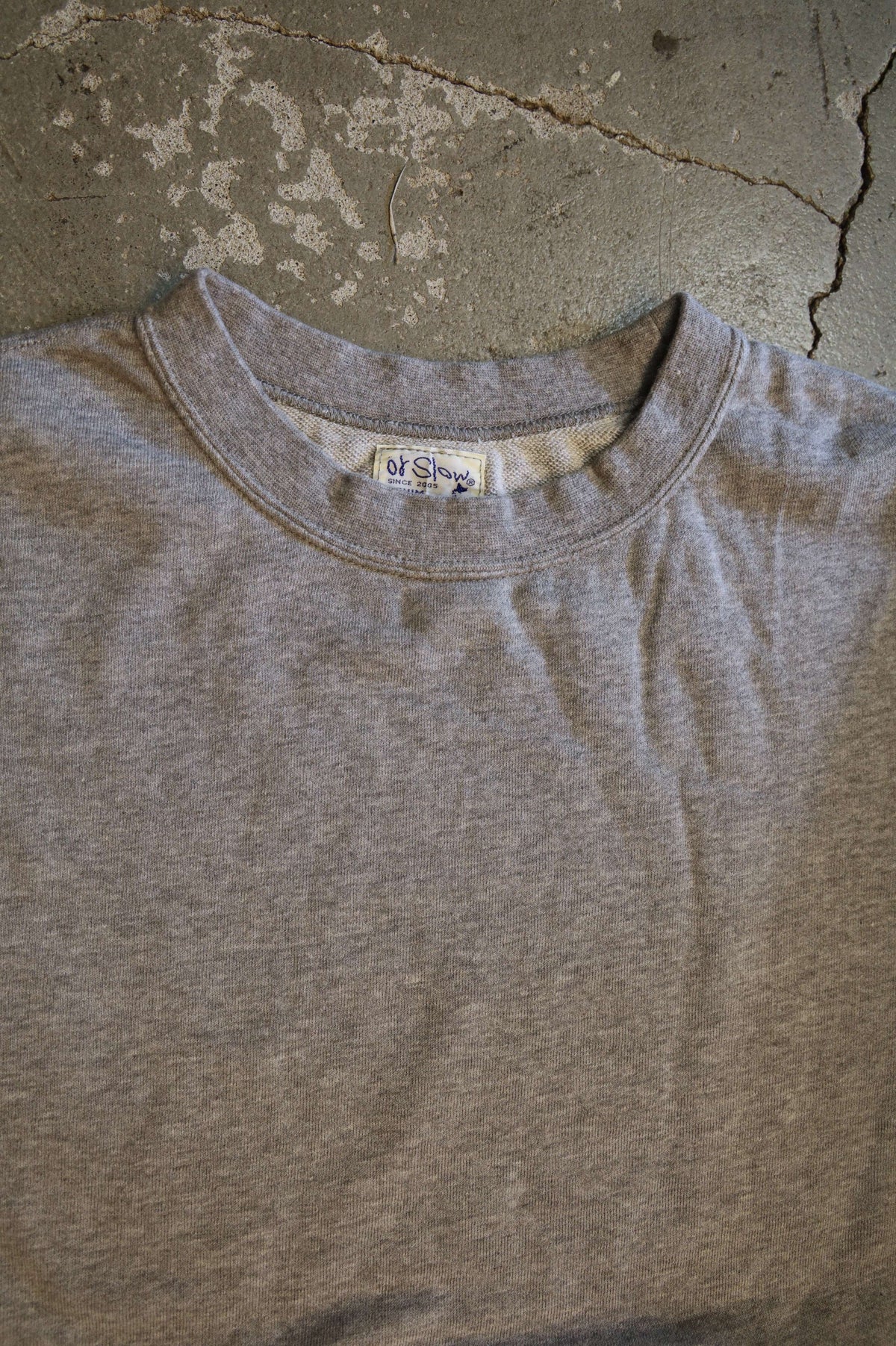01-0044 Light Weight French Terry Crewneck Sweat Shirt (64  HEATHER GRAY)
