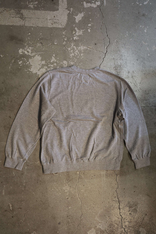 01-0044 Light Weight French Terry Crewneck Sweat Shirt (64  HEATHER GRAY)