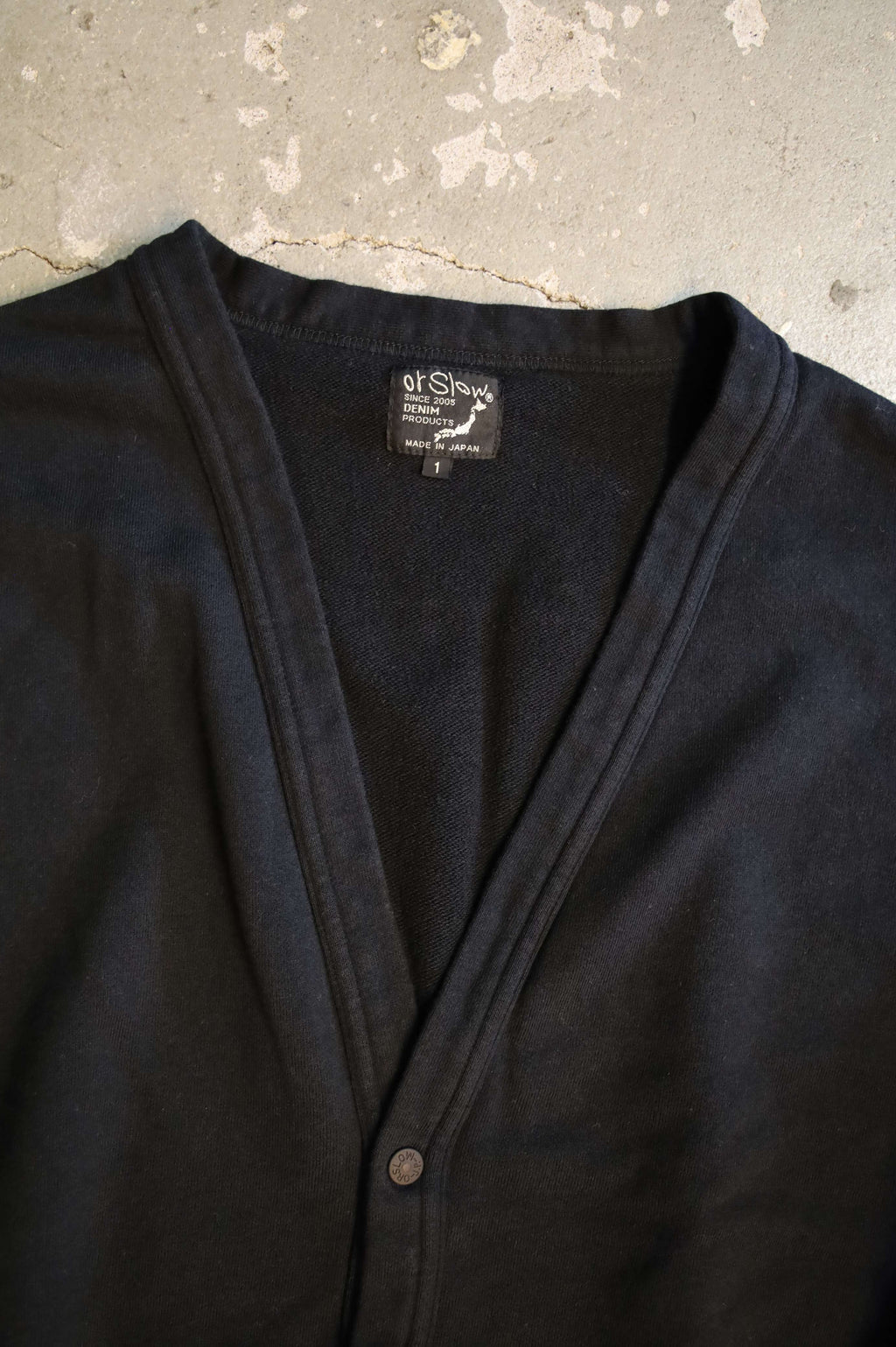 01-0043 LIGHT WEIGHT FRENCH TERRY SWEAT SHIRT CARDIGAN (02 NAVY)
