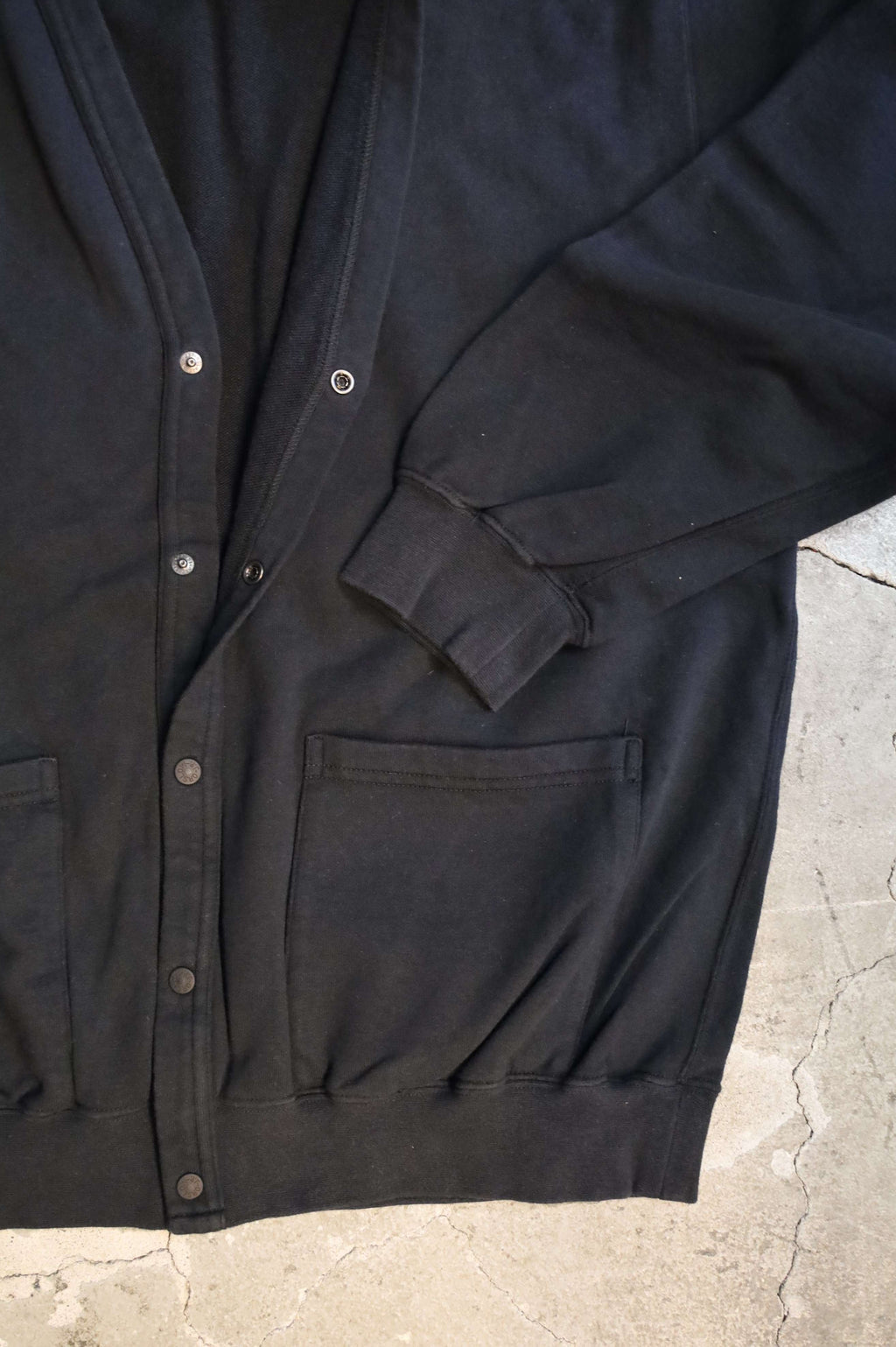 01-0043 LIGHT WEIGHT FRENCH TERRY SWEAT SHIRT CARDIGAN (02 NAVY)