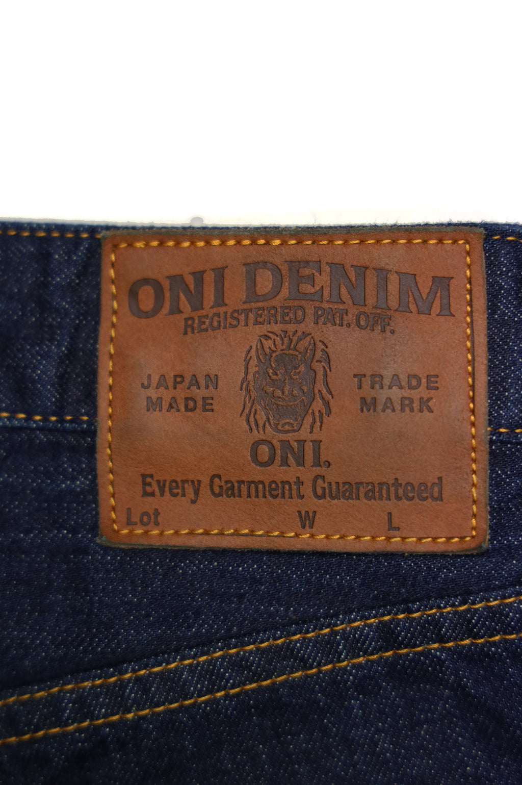 ONI-L720-12Z 12oz Selvedge Denim Wide Straight Zip-fly【WOMEN'S】