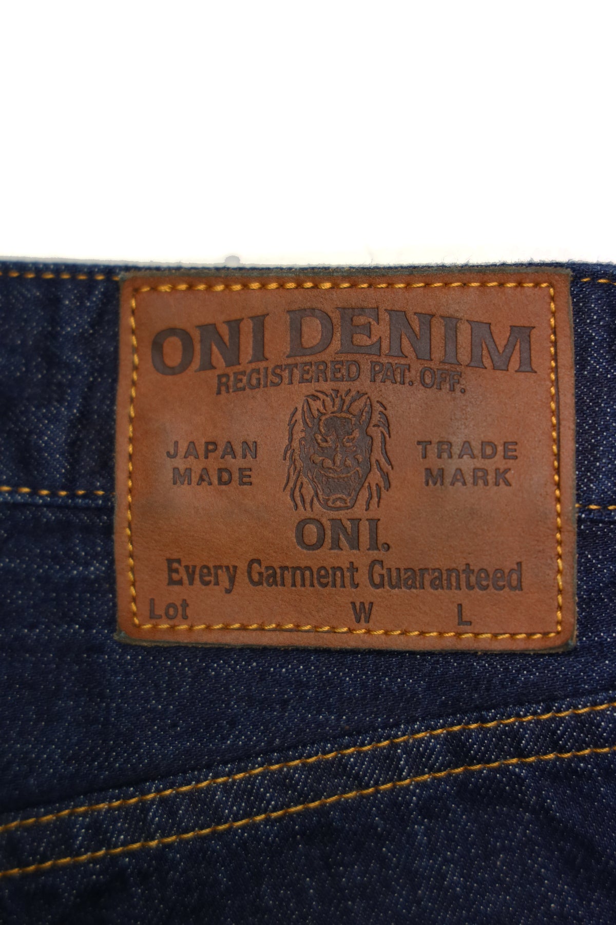ONI-L720-12Z 12oz Selvedge Denim Wide Straight Zip-fly【WOMEN'S】