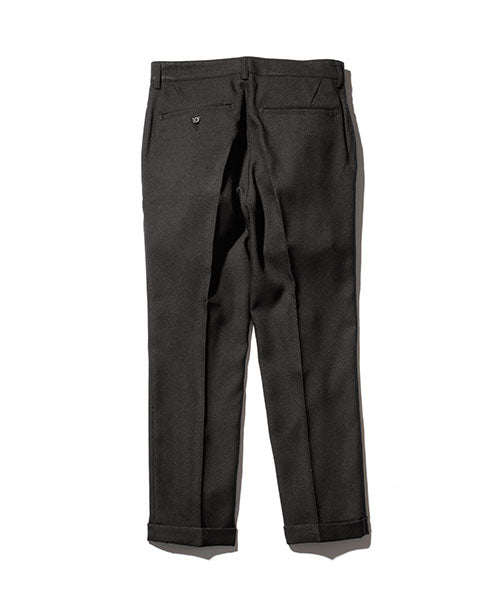 M-18102  / RETORO POLYESTER TWILL / ONE PLEATS STA-PREST TAPERED PANTS