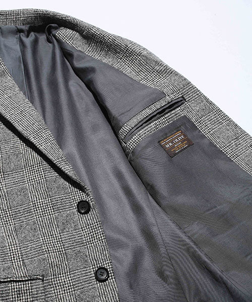 M-18345 C / W GLENCHECK / ROLLING DOWN 3B NOTCHED LAPEL JACKET (3 COLORS)