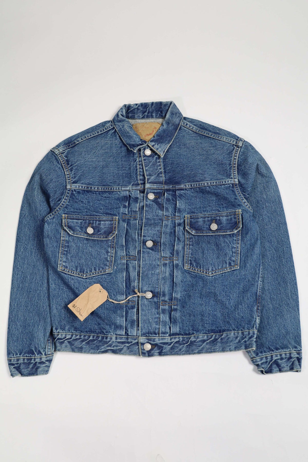 01-6002 2nd type 50's denim jacket Used Wash (2 YEAR WASH)