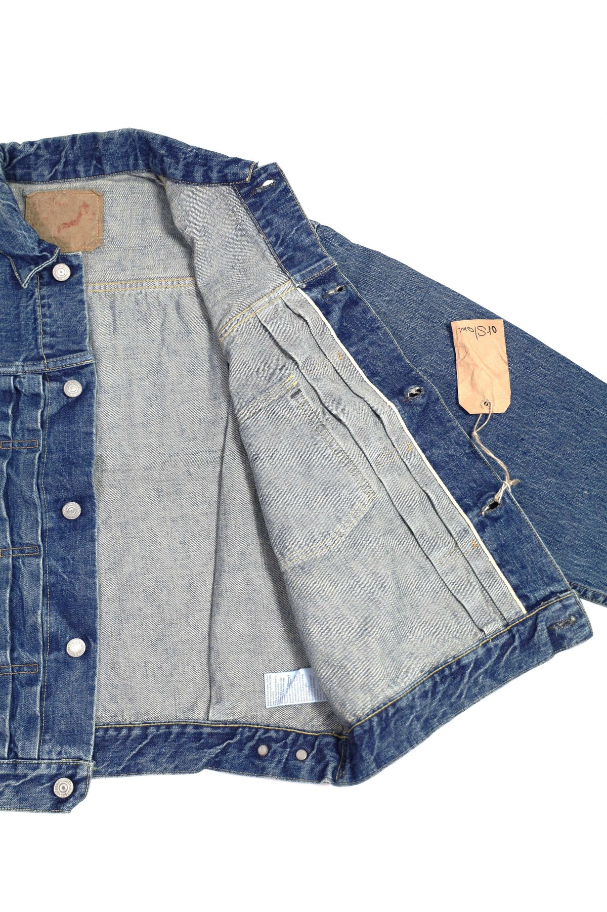 01-6002 2nd type 50's denim jacket Used Wash (2 YEAR WASH)