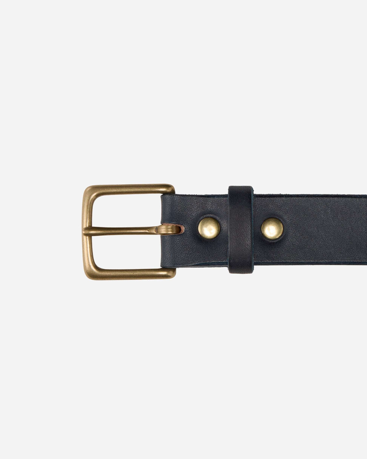 MMGD1003 LEATHER BELT BENZ (NATURAL INDIGO)