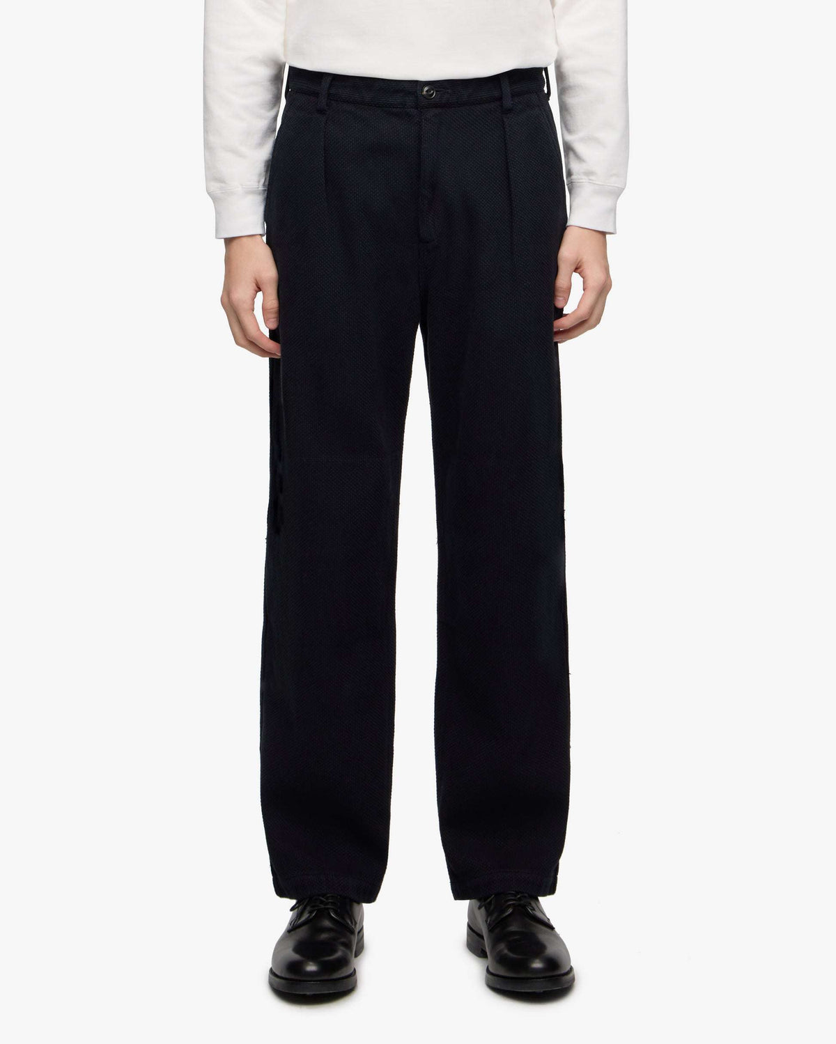 MMPT6008 SASHIKO PANTS OVERDYE (INDIGO, BLACK)