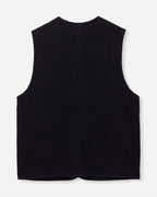 MMVE6000 SASHIKO VEST OVERDYE (INDIGO, BLACK)