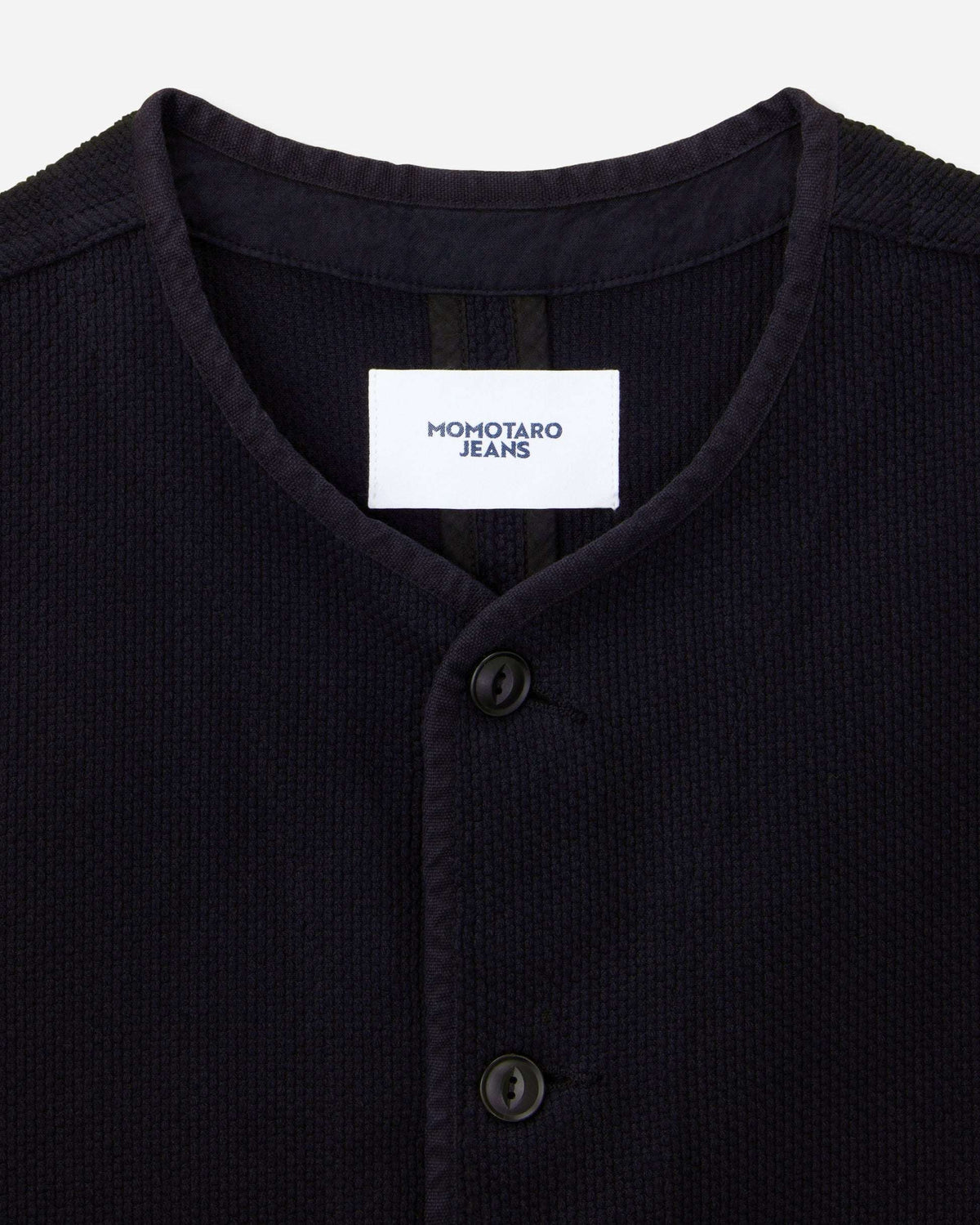 MMVE6000 SASHIKO VEST OVERDYE (INDIGO, BLACK)