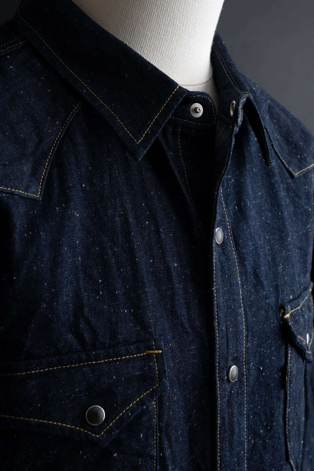 MS004E 10oz SELVEDGE WESTERN SHIRT