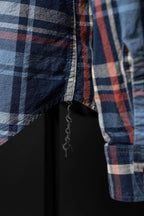 MS012G INIDIGO CHECK SHIRT