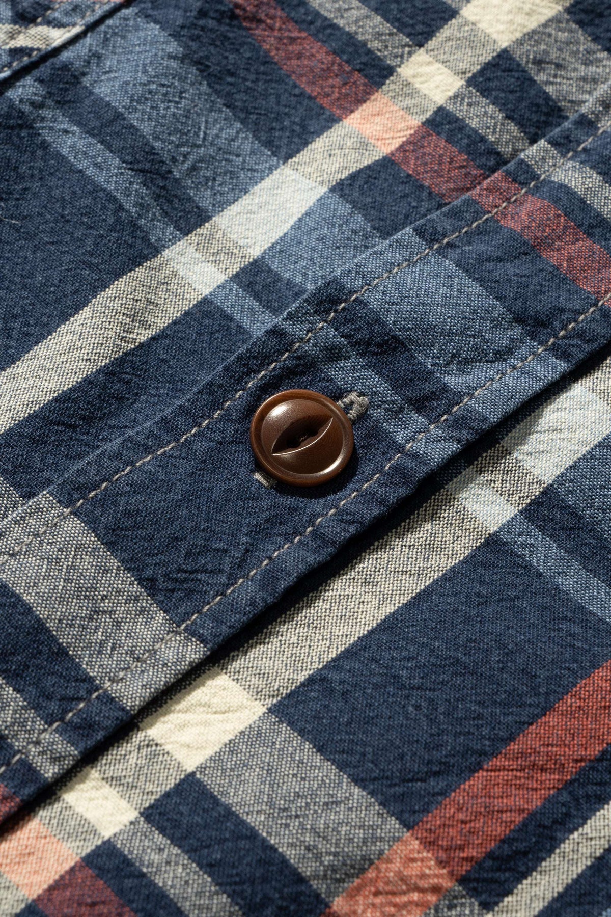 MS012G INIDIGO CHECK SHIRT