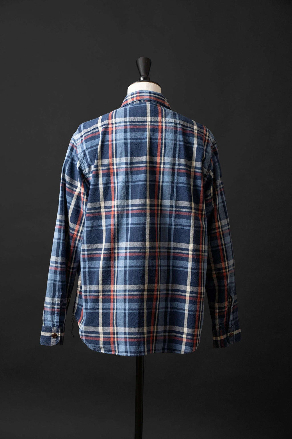 MS012G INIDIGO CHECK SHIRT