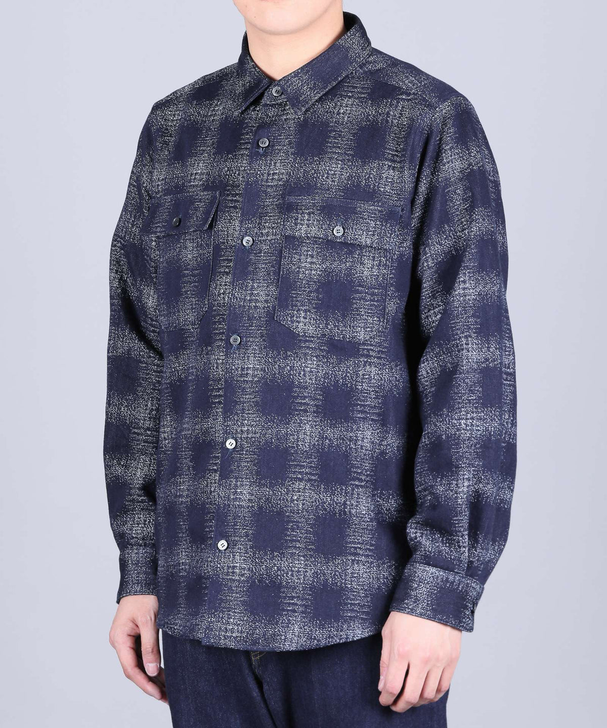 MXLS1024 ORIGINAL CHECK JACQUARD SHIRT