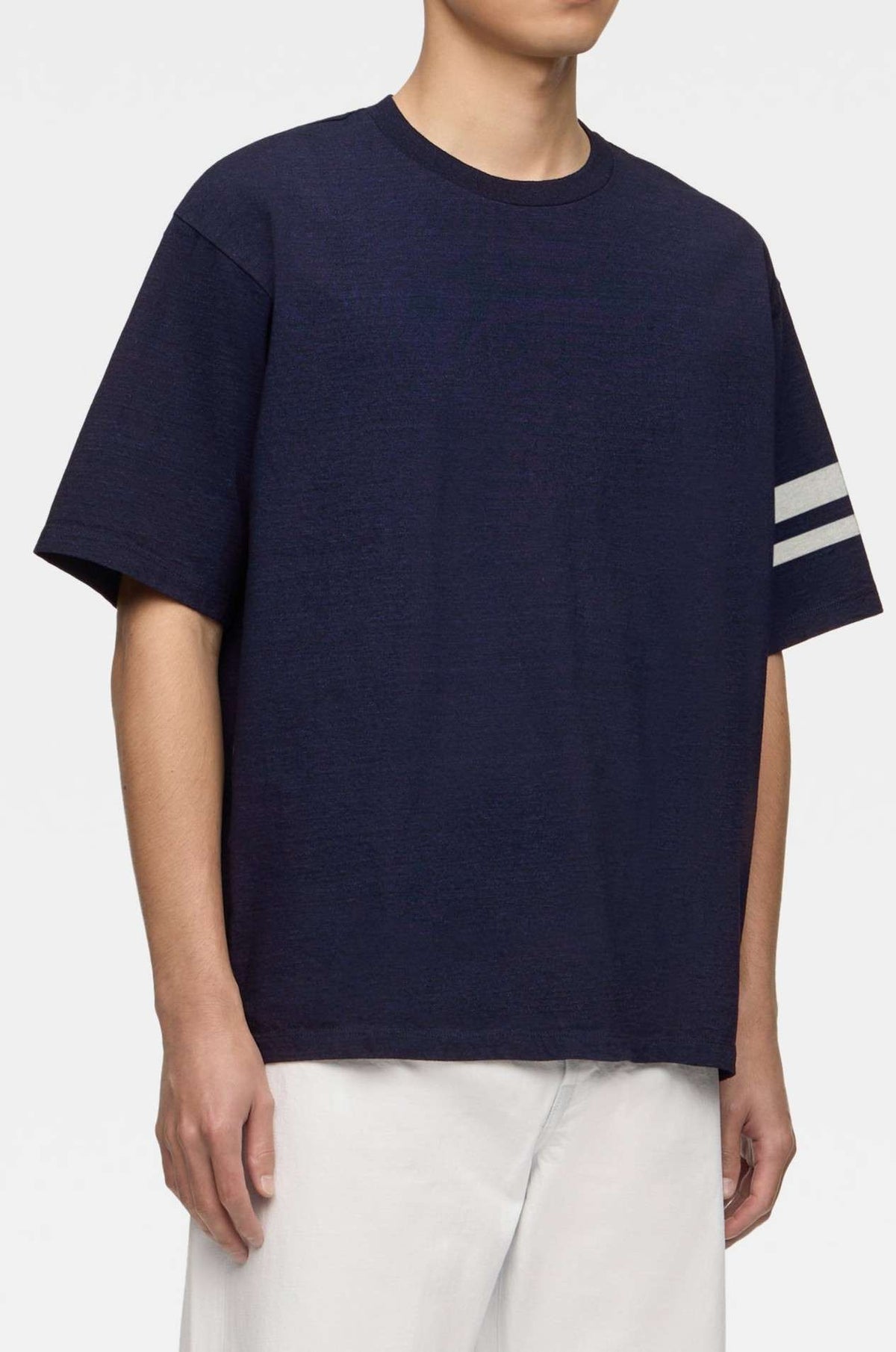 MXTS6002 YARN DYED SHORT SLEEVE T-SHIRT DISCHARGE PRINT