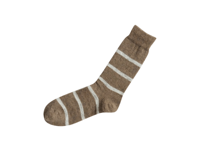 NK0703 Mohair Wool Border Socks