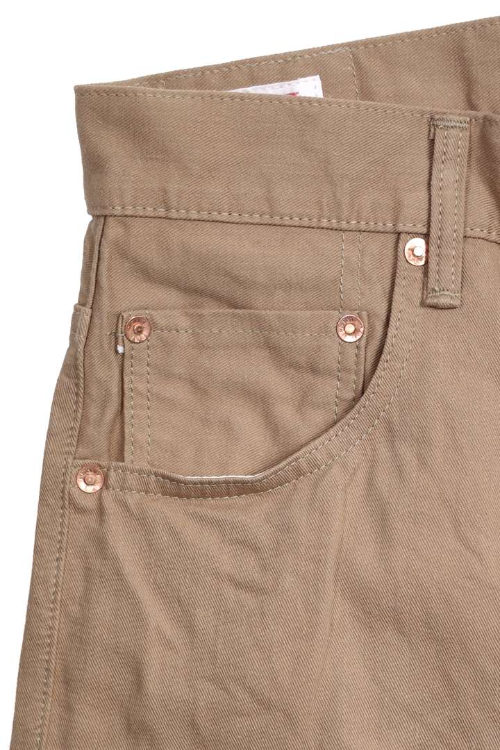 ONI022-SCKB 9.5oz Selvedge Chino Khaki Beige Relax Straight