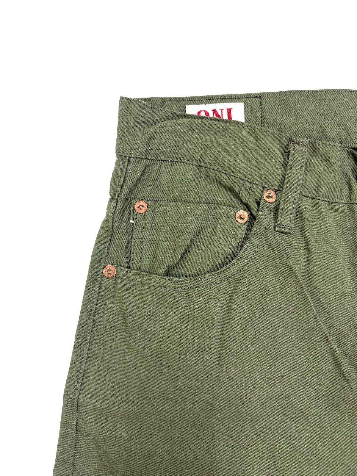 ONI271-SVCOL Selvedge Chino Olive
