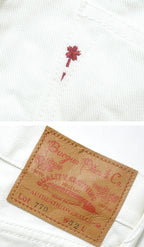 s770-01 Lot.S770 5Pocket White Denim Shorts S770-01 (white)